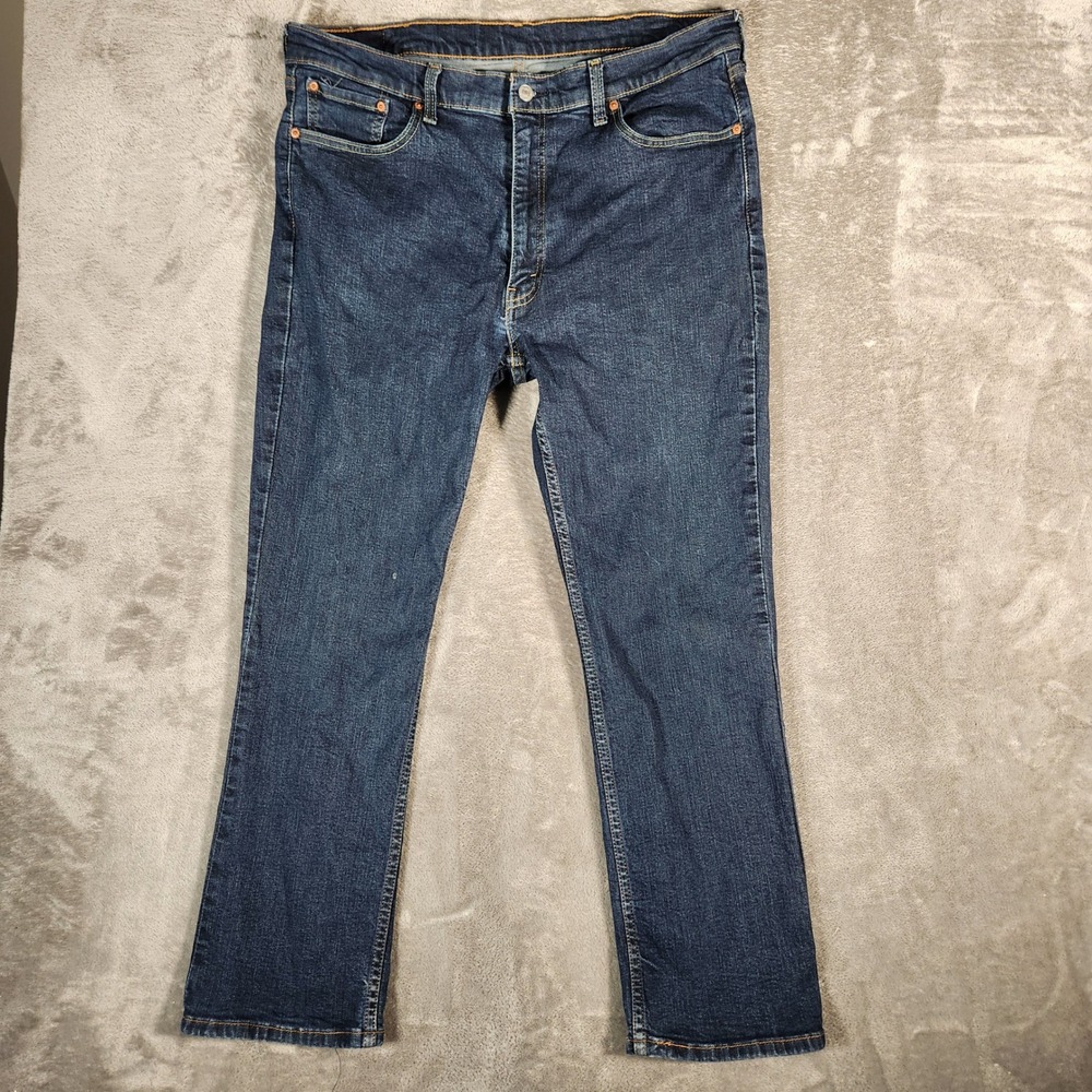 Levi's 514 Jeans Men's 40X30 Blue Dark Wash Bootcut Denim